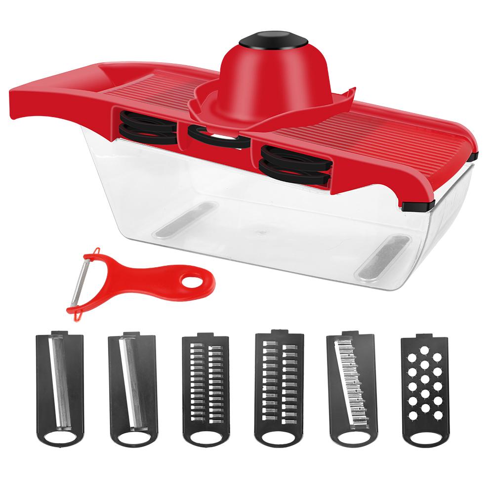 

6 Blades Slicer Grater Cooking Tool Sets Multi-function Fruit Cutter Vegetable Mandoline Slicer 1 set