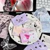 Artistic Butterfly Sticky Notes - Cartoon Message Cards for Journal Decor & Student Gifts