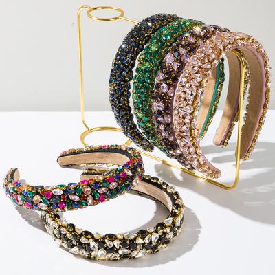 European and American Baroque Full Diamond Sponge Heavy Industry Headband Female Vintage Court Style Hair Accessories