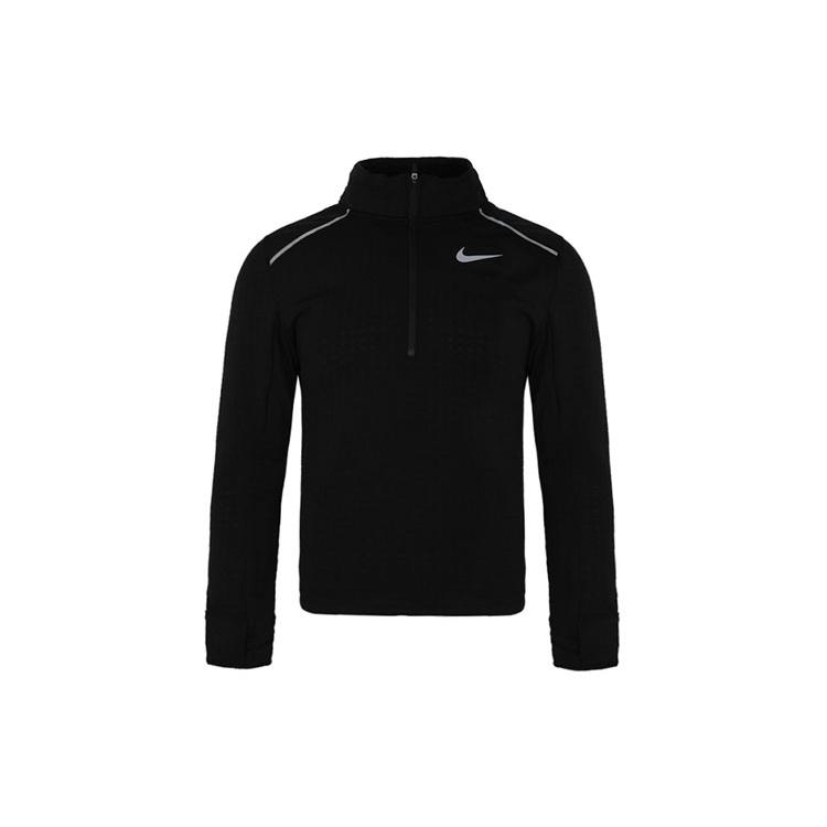 Men s Nike Dri-Fit Running Training Fleece Lined Sports Long Sleeves Black T-Shirt BV4714-010 M