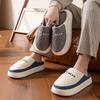 Cotton slippers men's winter indoor home non-slip velvet waterproof slippers men's