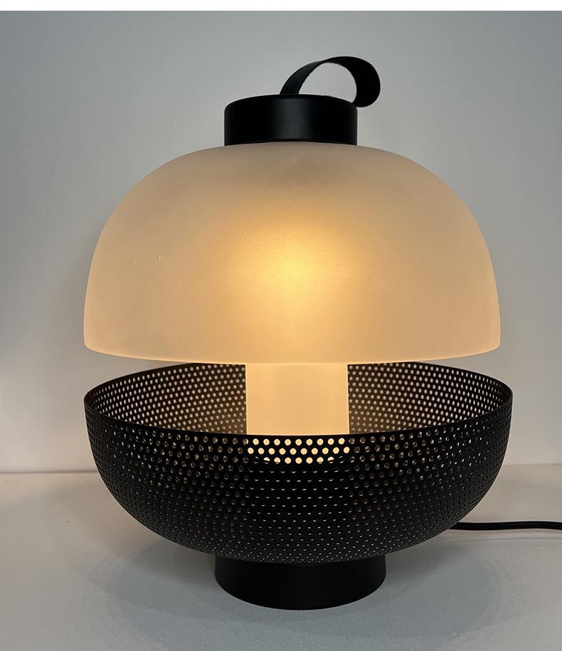 Creative Nordic Post-Modern Metal & Glass Table Lamp for Living Room & Bedroom Decor
