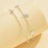 Trendy Alloy Layer Anklet for Women Waterproof Designs With Crystals Embellishments Vocation Accessory Outfits