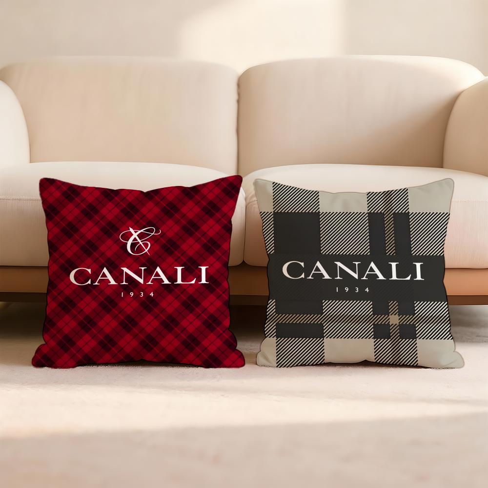 Cclassic C-Canali Cushion Cover Premium Comfort Reversible Pillow Cove -Two in One Design for Any Room & Car Interior