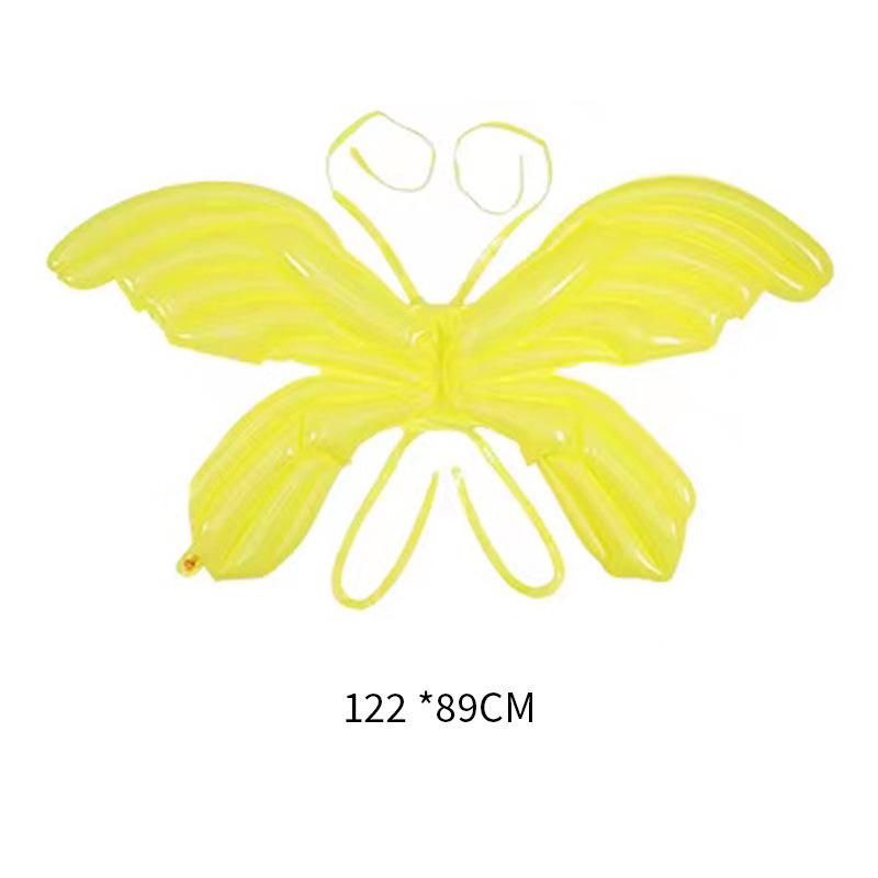 Large Iridescent Butterfly Wing Balloon (122x89 Cm) - Colorful Aluminum Film Inflatable for Photo Shoots