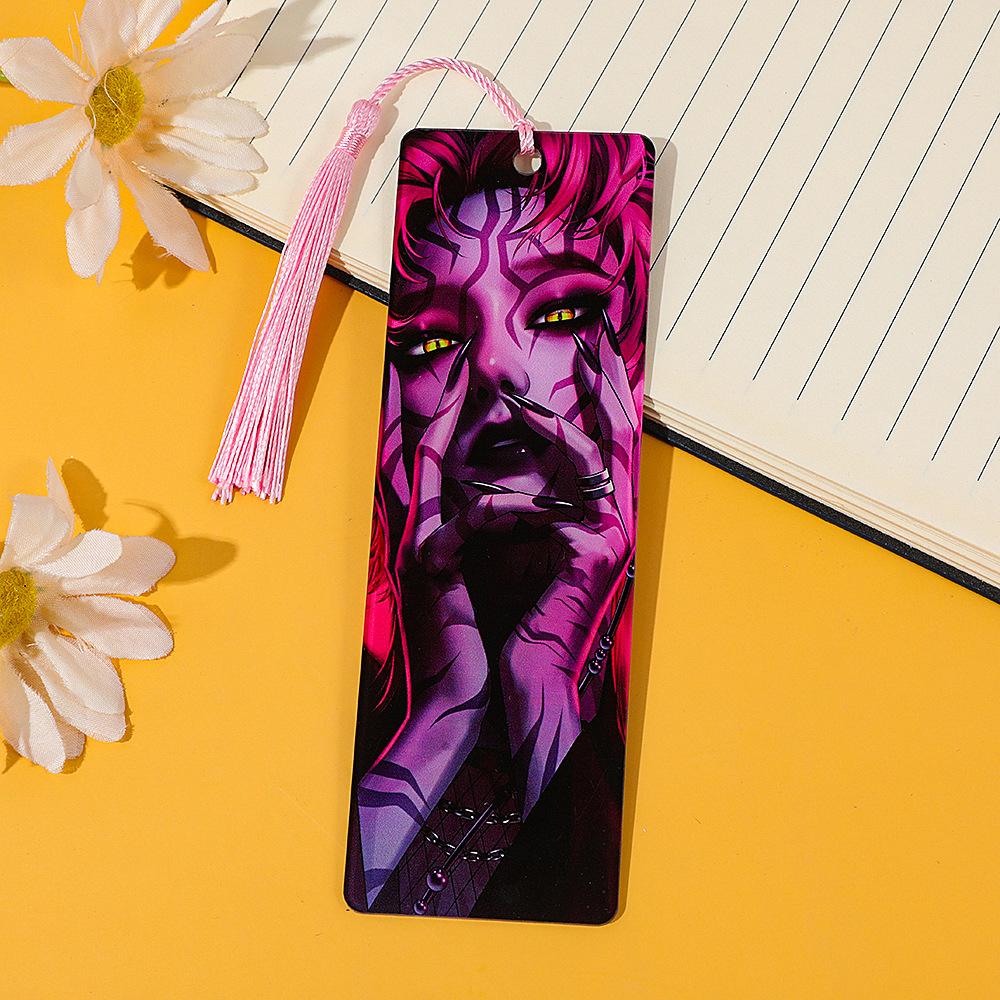 Creative Witch Hunting Group K-Pop Demon Hunters Acrylic Bookmark Gives Readers Literary Gifts for Book Fans