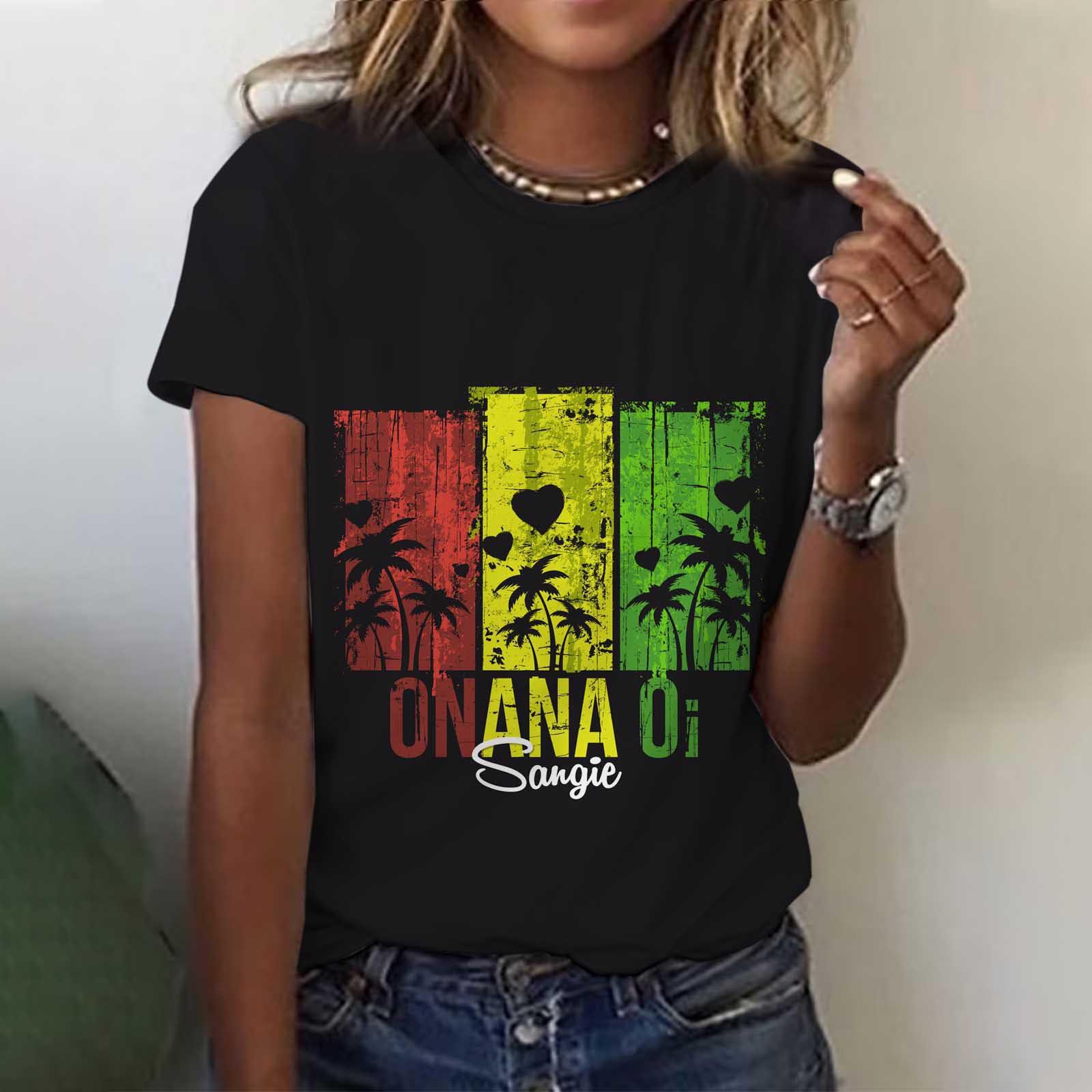 

Женская 3D футболка с коротким рукавом, новая летняя, женская, в пляжном стиле для отпуска, с принтом Боба Марли 6XL