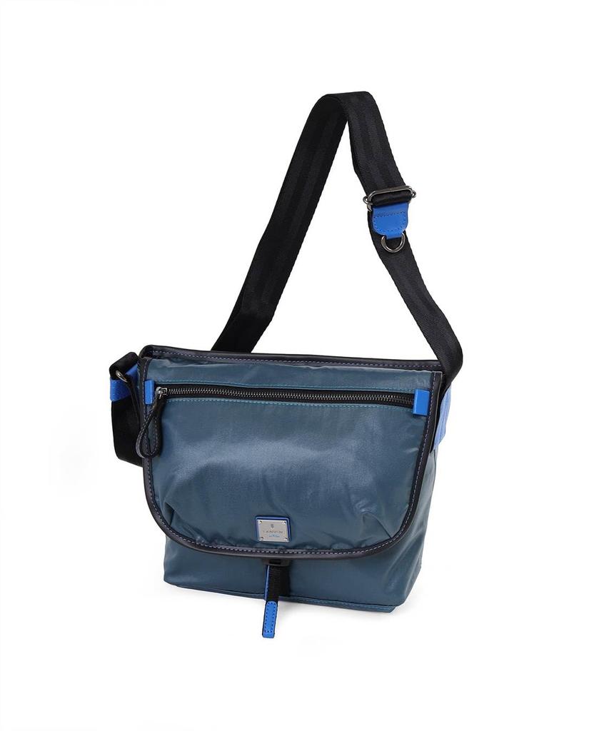 Lanvin en Bleu Heather Shoulder Bag in Turquoise Men's