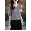 Women S Short Sleeve V Neck Solid Color Knit Pullover Top