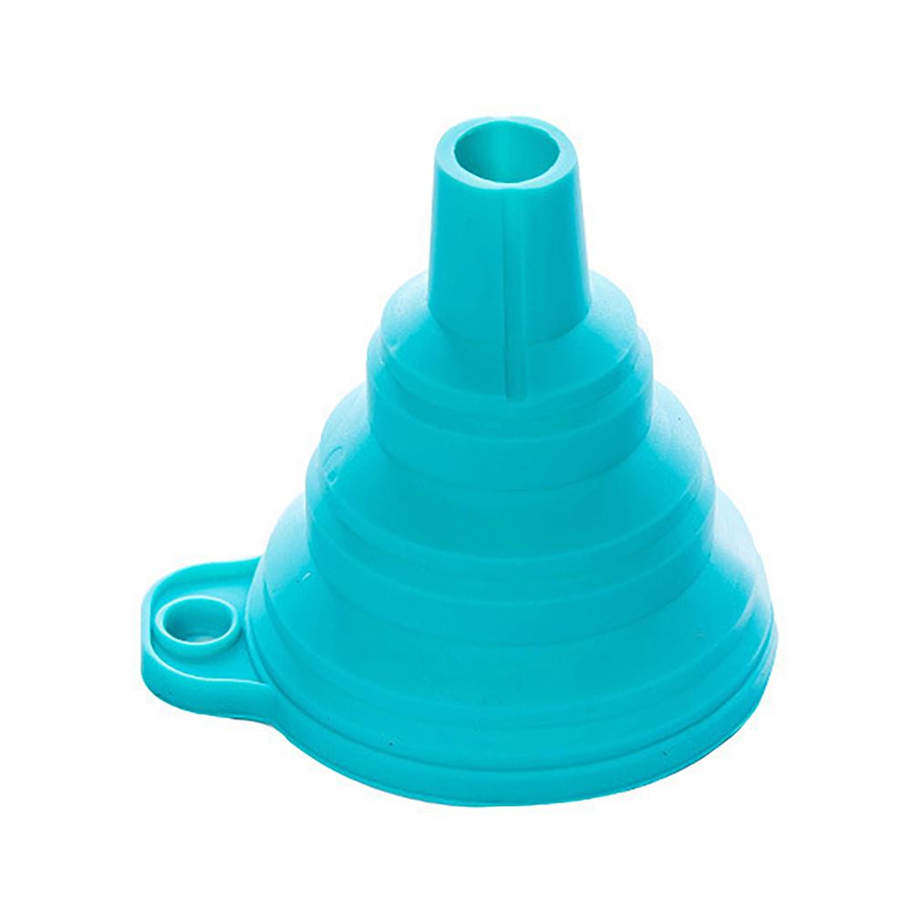 10pcs Mini Silicone Folding Funnel Portable Home Kitchen Liquid Dispenser Telescopic Long Neck Funnels Kitchen Gadget Accessories Hot