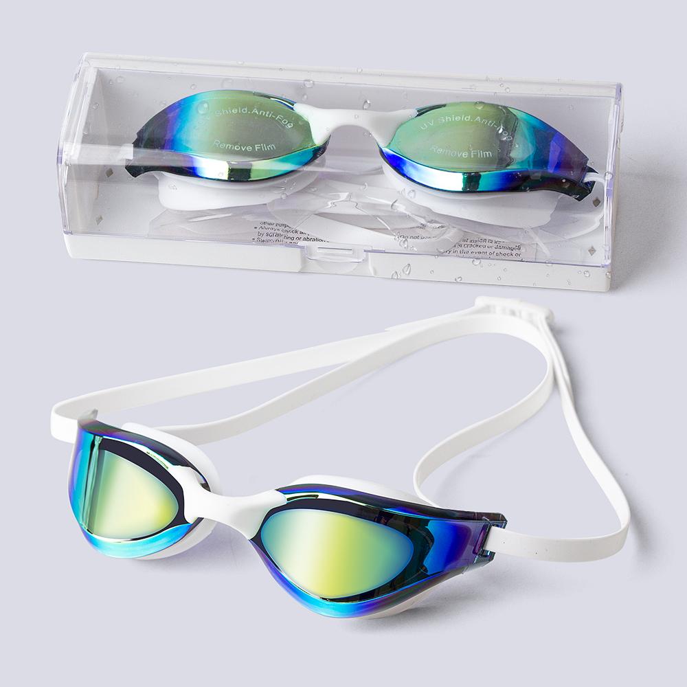 Adult Unisex Silicone Swimming Goggles Anti Fog UV Protection HD Lens for Professional Racing Performance