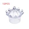 12pcs/lot Transparent Plastic Candy Boxes Crown Shape Church Shape Large Capacity Party Supplies Festival Supplies