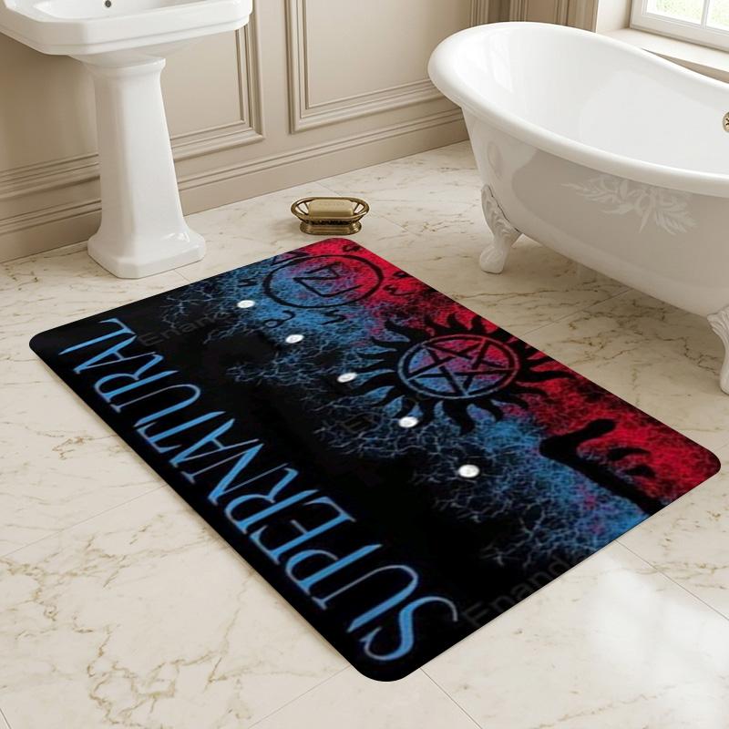 Supernatural Symbols Living Room Nonslip Area Rug Soft Carpet For Bedroom Game Playroom Sofa Office Home Decor Doormat Christmas Gift C922155