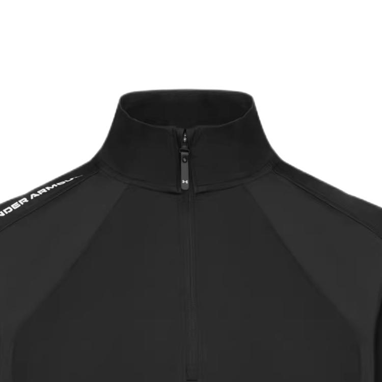 Under Armour SS26 Drive Solid Color Short Sleeve High Neck Golf T-Shirt Men Tops 6011399-001