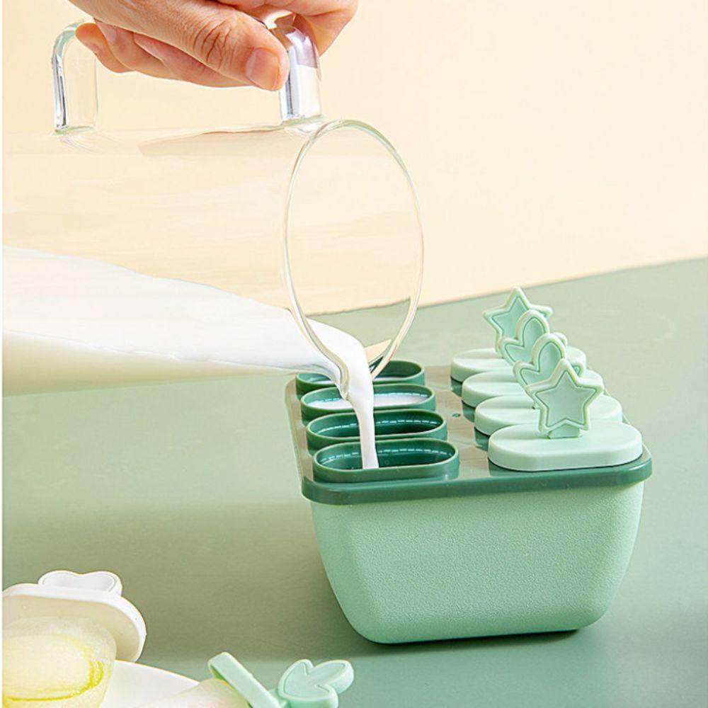 with Stick Popsicle Mold with Lid Frozen Ice Box Durable Popsicle Mold Cube Tray  Summer Season