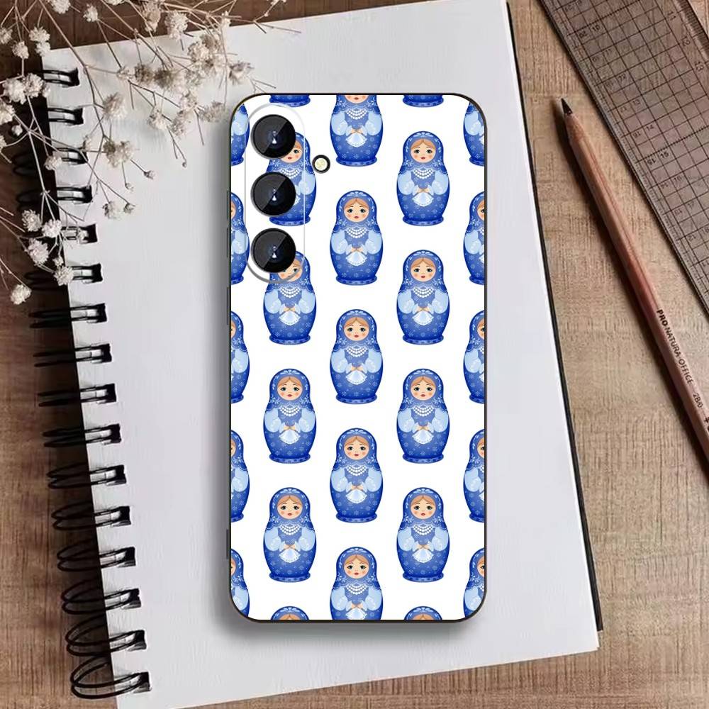 T-Russian Dolls Matryoshka Phone Case For Samsung Galaxy A73,A72,A71,A70,A52,A51 Others Soft Black Cover