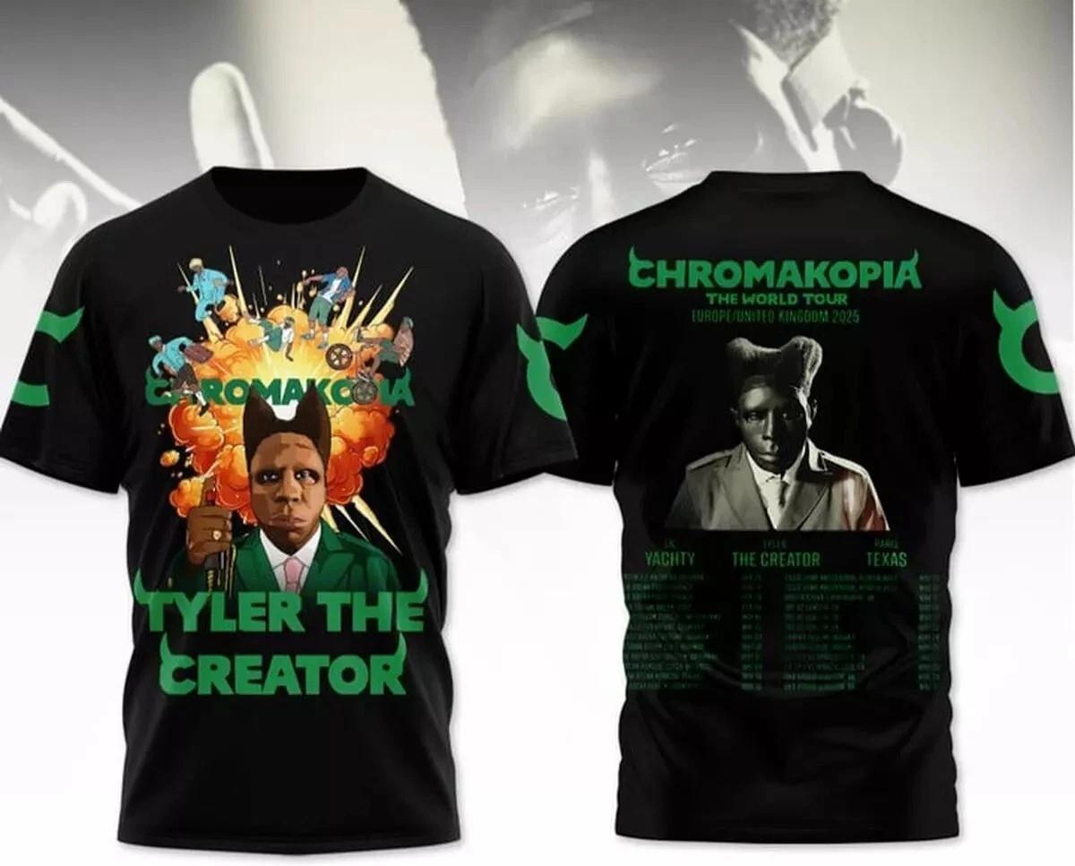 Tyler The Creator 2026 Upcoming The World Tour Chromakopia T-Shirt XL