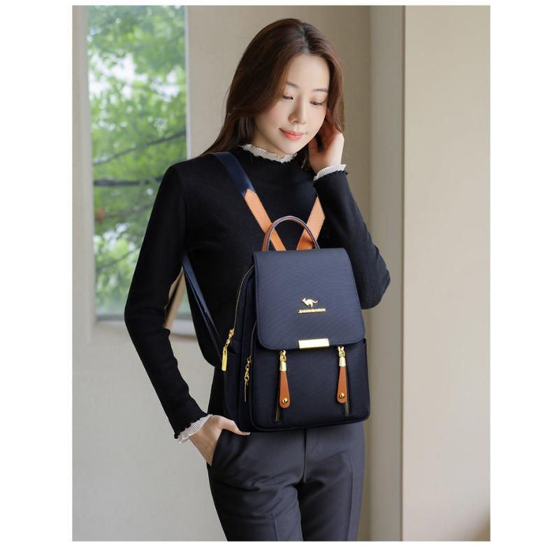 Stylish Versatile Women'S Backpack Multi-pocket Laptop Bag with Top Handle Perfect for School, Travel & Daily Use