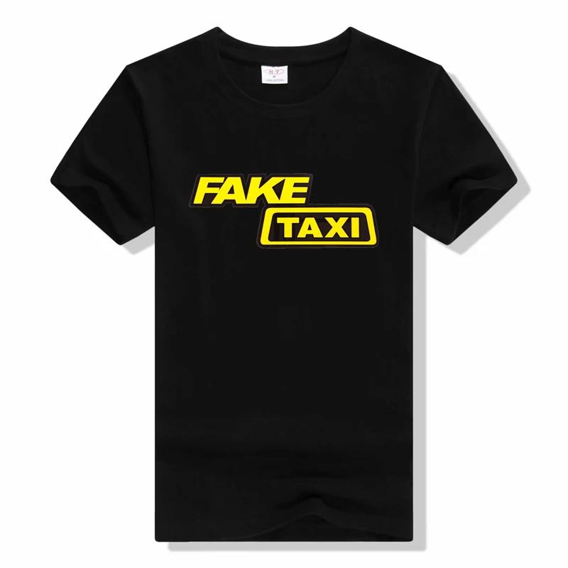 Fake Taxi T Shirt Faketaxy Fake Taxy Taxydriver Taxxy Illegal Driver T Shirt Casual Wear Short Sleeved Round neckTee T Shirt
