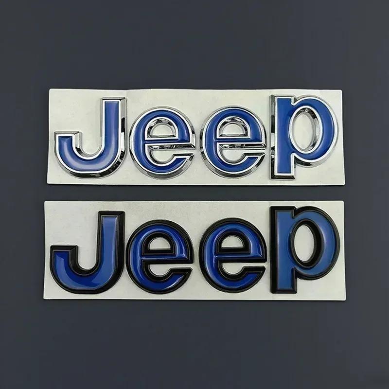 New Car Sticker Metal Car Styling Hood Trunk Badge Mark Sticker for Jeep Wrangler Grand Cherokee Renegade Rubicon Liberty JK XJ AMN1