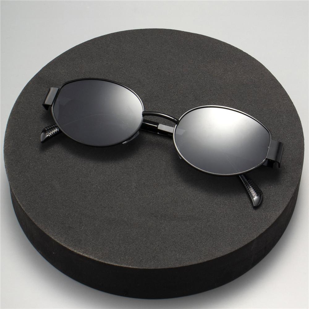 2PCS Vintage Punk Style Sunglasses Men Retro Round Metal Frame Women Sun Glasses Fashion Eyewear
