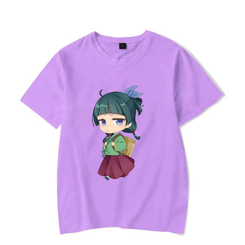 Hot Anime The Apothecary Diaries Printed T-shirts Cute Maomao Short Sleeve Shirts Women Men Summer Casual Round Neck Tee Shirts