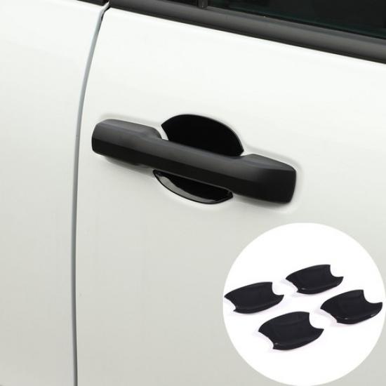 Glossy Black ABS Exterior Door Handle Bowl Cover Trim For Toyota Tundra -24