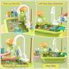 Play Sink with Running Water, Toy Sink Kids Kitchen Accessories, Role Play Food Water Toys for Boys Girls 3 4 5 6 7 Years Old (Standard Edition)