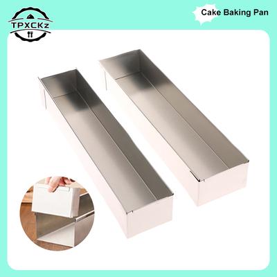 Forma do ciasta Tiramisu Zdejmowana Prostokątna Nieprzywierająca Stop Aluminium DIY Forma do musu Tiramisu Narzędzia do pieczenia Tiramisu