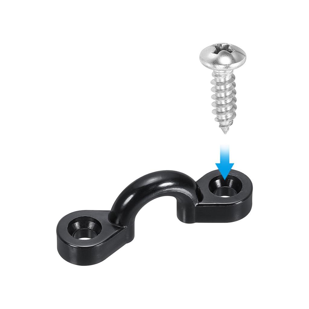 PATIKIL Kayak Pad Eyes, 12 Pack Nylon Deck Loop Bimini Boat Top Eye Strap