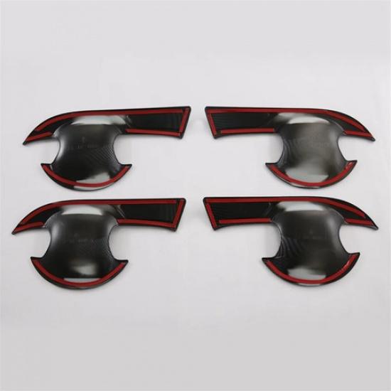 12Pcs Carbon Fiber Door Handle Bowl Cover For Toyota Yaris Ativ/Vios 2024