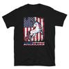 Unicorn American July 4th of July USA US Flag T-Shirt