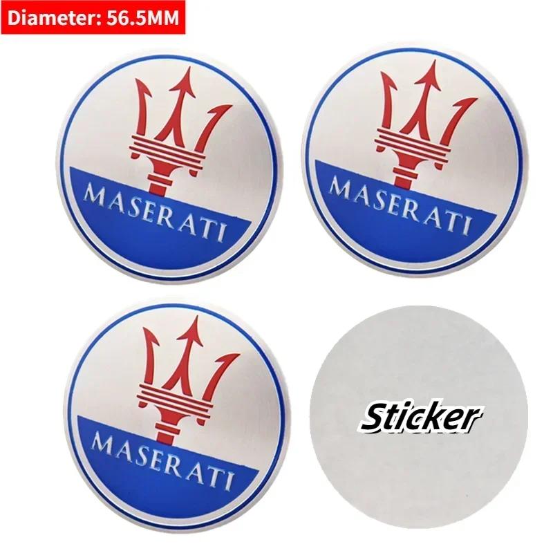 

for Maserati Gran Turismo Ghibli Quattroporte Coupe GT Gransport Coupe Levante 4pcs/set Car Wheel Hub Center Sticker Accessories