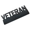 2pcs VETERAN Edition Decals Car Sticker 3D Raised Letter Emblem Black Matte