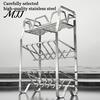 Stainless Steel Seasoning Rack Spice Rack, 2/3/4 Tier Condiment Organizer for Multi Layer Countertop, Multi-purpose Multi-Layer Bottle Holder Kitchen