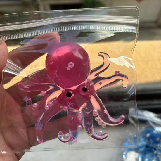 Transparent Stress Relief Toy Slow Rising Decompression Bubble Robot Bunny Octopus Squeeze Toy