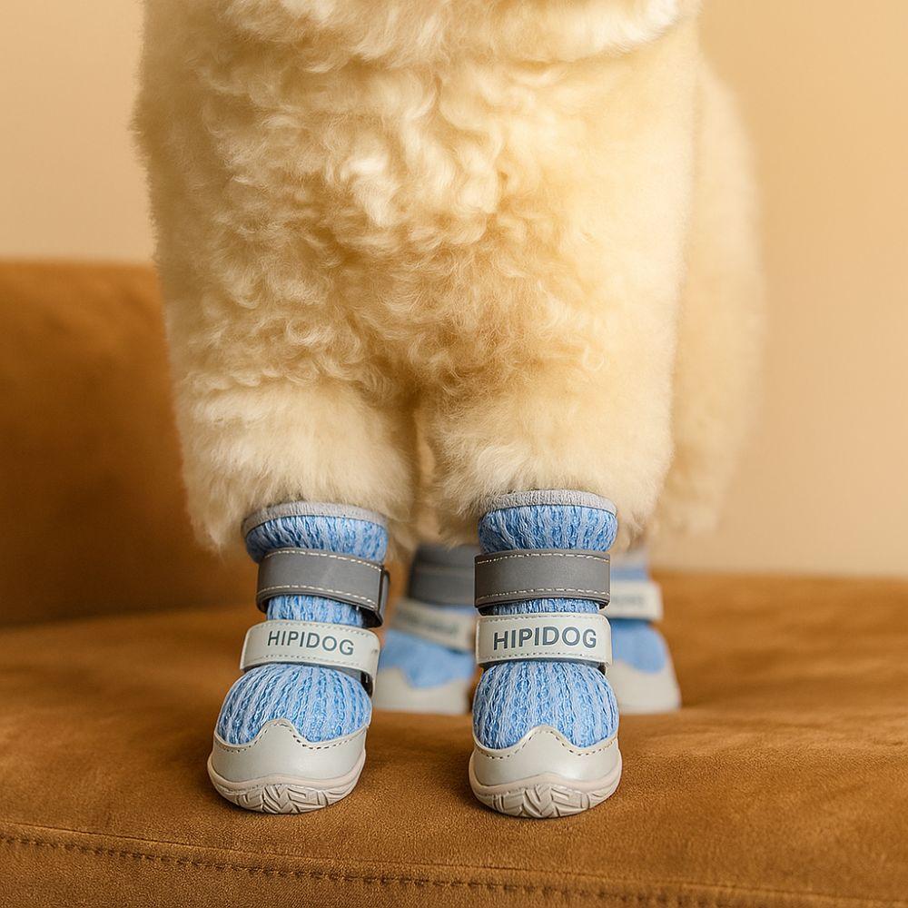 Nastavitelné protiskluzové boty pro mazlíčky Prodyšné chrániče tlapek štěňat Módní potahy na tlapky psů Plážové