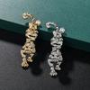Women Men Fashion Crystal Tiger Brooch Badges Elegant Lady Exquisite Suit Clothing Pin