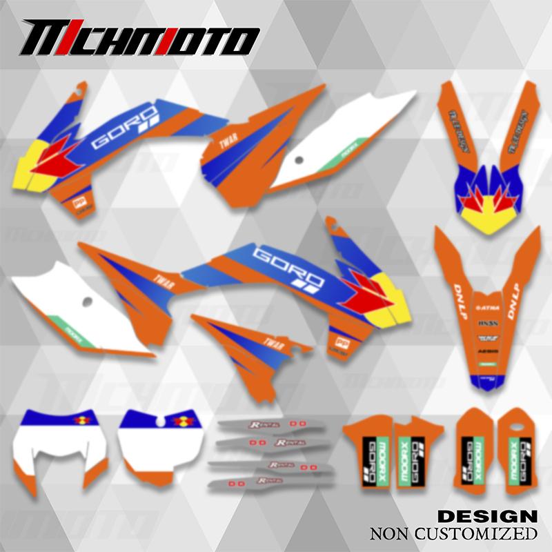 MCHMFG Full Set Graphics Decal Stickers Kits For KTM EXC EXC-F 125 250 300 350 450 2014 2015 2016 SX SXF 2013 2014 2015