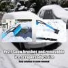 Car Snow Brush and Ice Scraper, Multi-Functional Detachable Snow Brush with Foam Grip, Ice Snow Removal Cleaning Tool for Car Windshield Window,