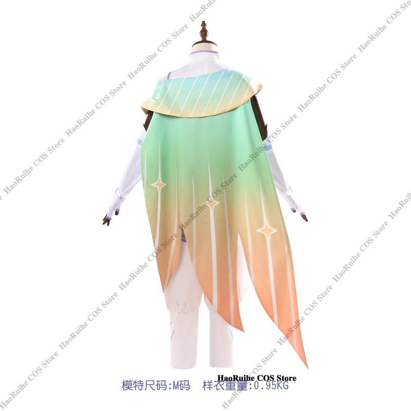 Hot Game Roco Kingdom Iris Cosplay Costume Wigs Cloak Gloves Elf Ears And Accessories Outfit Role Play Halloween Carnival Party
