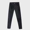 High-Quality 3D Printed Slim Fit Men's Black Jeans - Elastic, Versatile Straight Leg Trousers