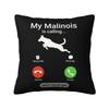 Custom Malinois Dog Luxury Throw Pillow Cover Decoration Belgian Shepherd Mechelaar Chair Cushion