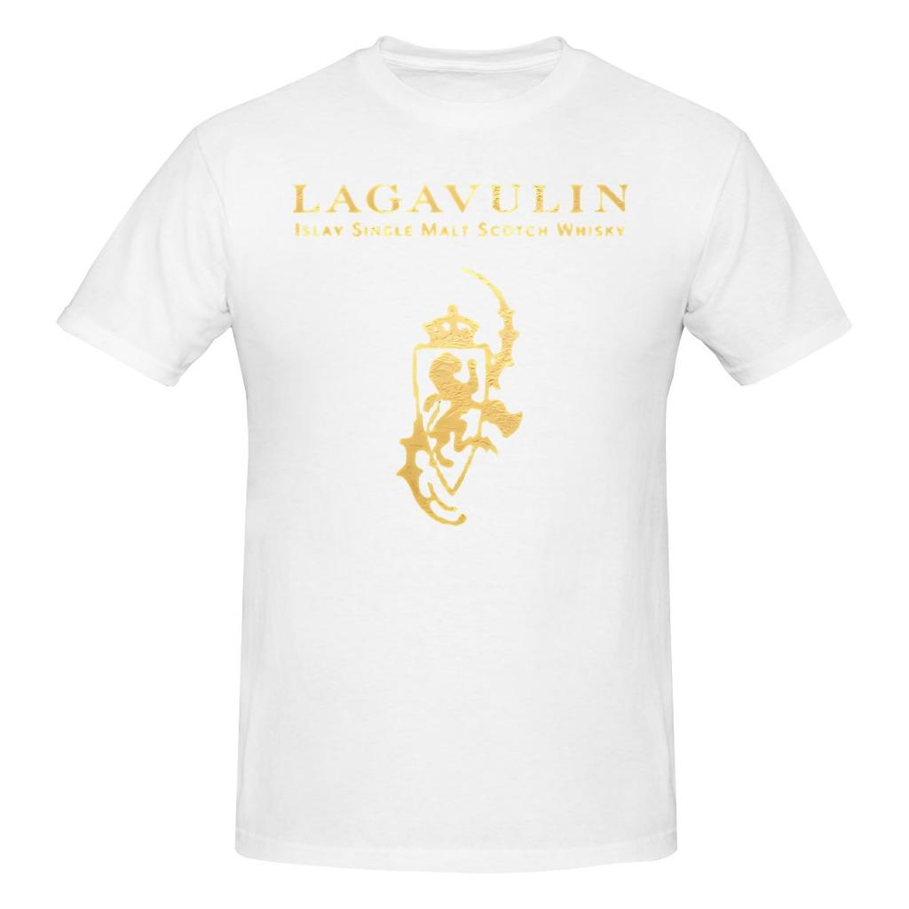Lustiges Lagavulin Whisky Geschenk Goldenes Logo Unisex Gedrucktes T-Shirt Unisex T-ShirtShirt