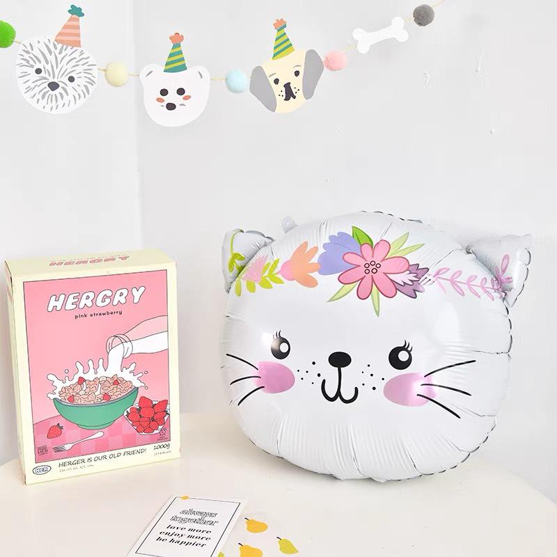 Cartoon Animal Balloons: Elephant, Monkey, Cat - Aluminum Film Birthday Party Decorations