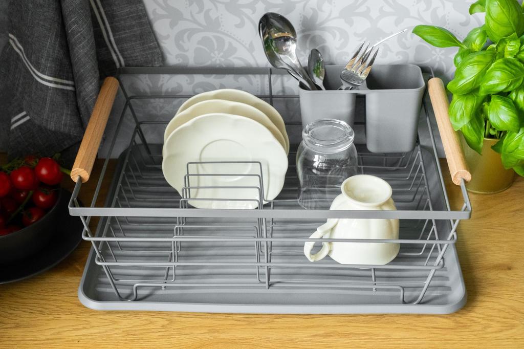 Suszarka do naczyń 43x32x14 cm BRUNBESTE BB-2346 szara