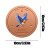 Copper Discs for Birdbaths with Stable Triple-Point Support Copper Bird Bath Purification Disk for Pool Garden Outdoor Breeding