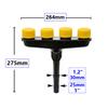 3-6 Head Garden Sprinkler, Fits 1"/1.2" Hose, Lawn Watering Nozzle