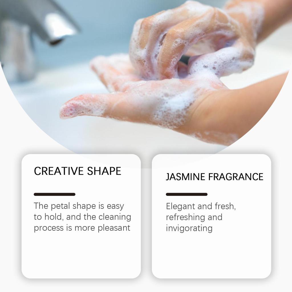 Petal Hand Soap Sheets Set, Gentle Cleansing & Moisturizing Hand Skin, Portable Disposable Cleansing Soap Paper for Travel & Daily Use