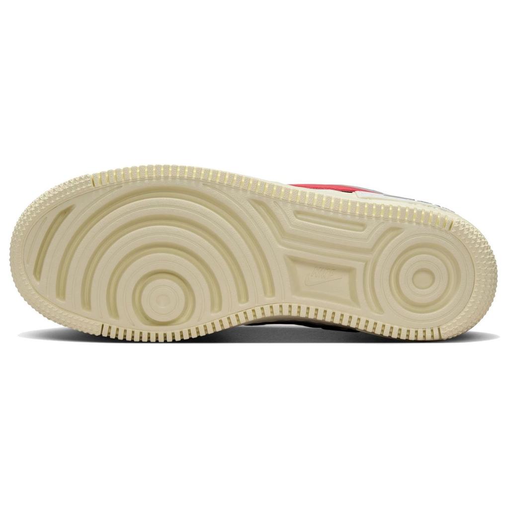Nike Air Force 1 Shadow Bianco Rosso Argento Metallizzato Sneakers da Donna Rosso Palestra Nero FN6335-100